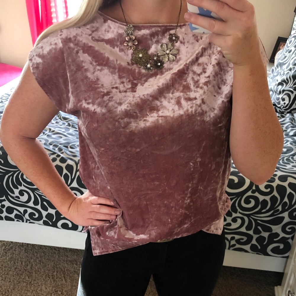 Cute Velvet Top